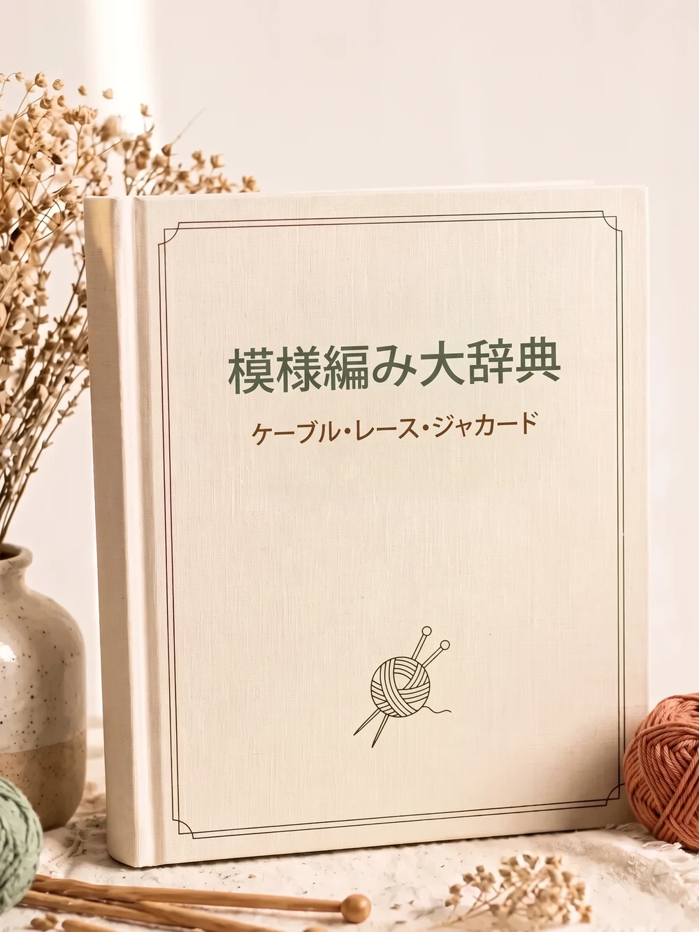 模様編み大辞典：編み地の見本が並ぶ巻